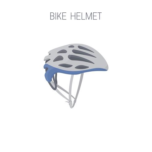 Icono de casco de triatlón. vector