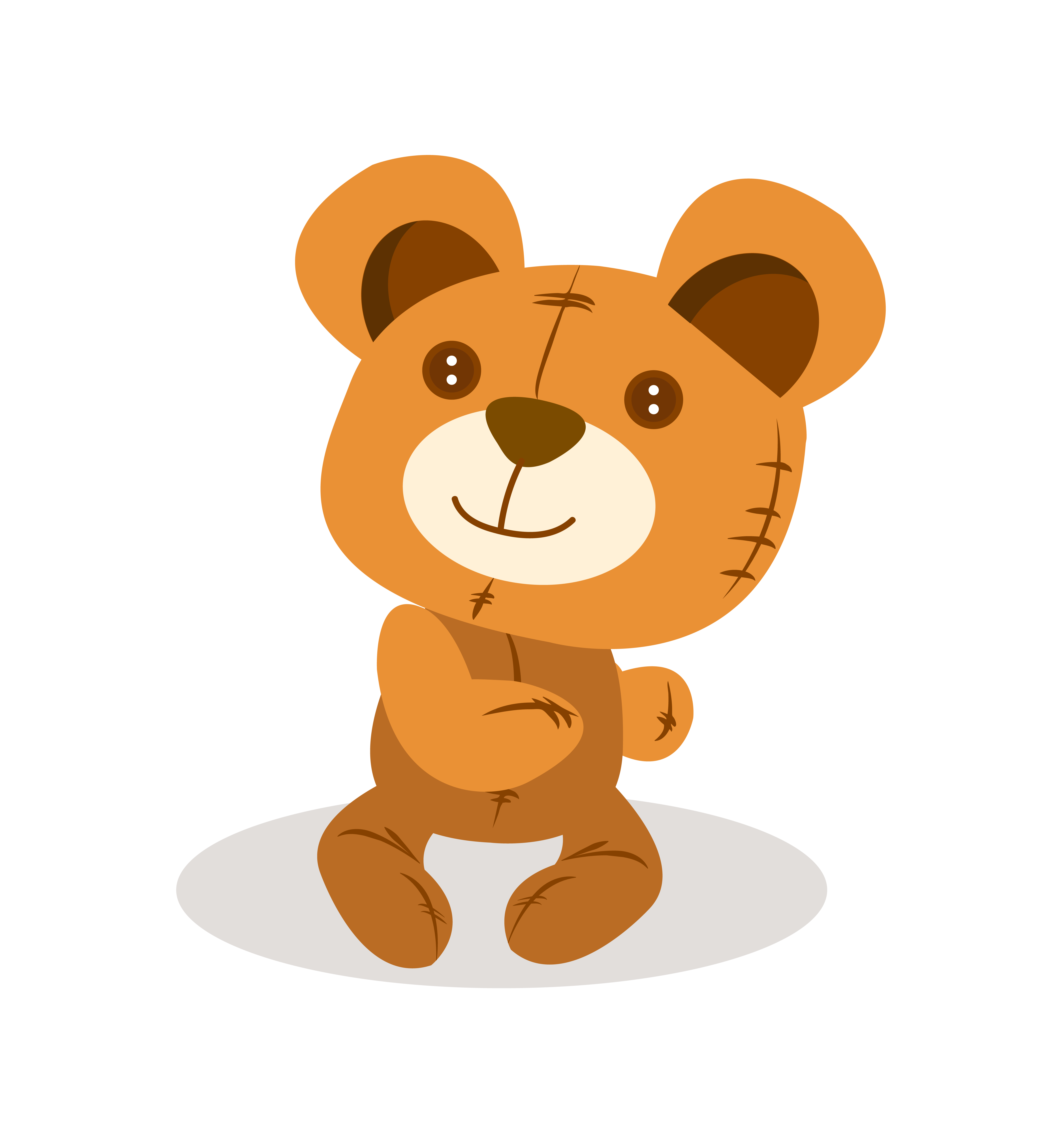 Download Cute teddy bear doll vector 618187 Vector Art at Vecteezy