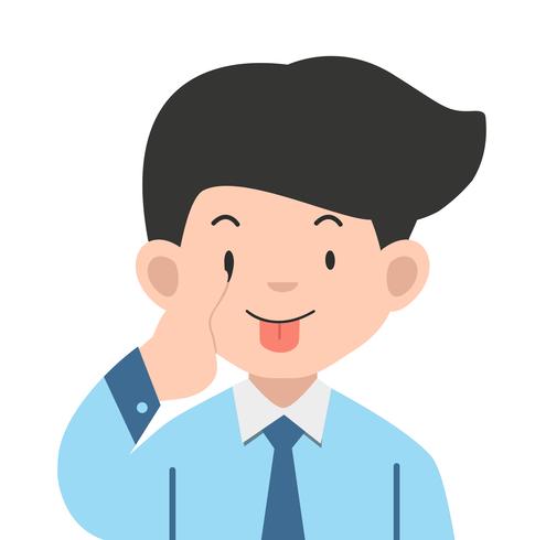 Business  Showing Eye and Tongue vector