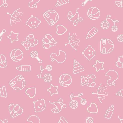 Baby toys seamless pattern. Can be used for textiles, paper and other design. vector