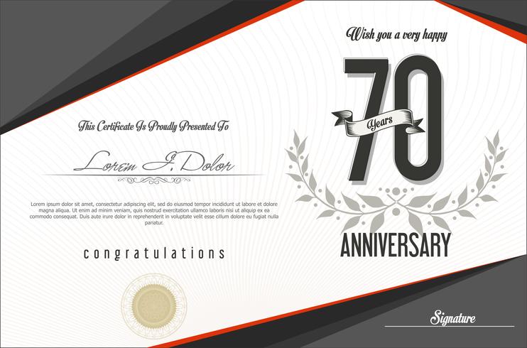 anniversary background template  vector