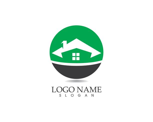 Plantilla de vector de logotipo casa de construcción
