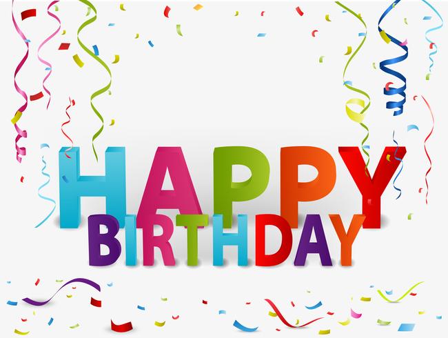 Happy Birthday Background With Colorful Confetti Download Free Vectors Clipart Graphics Vector Art