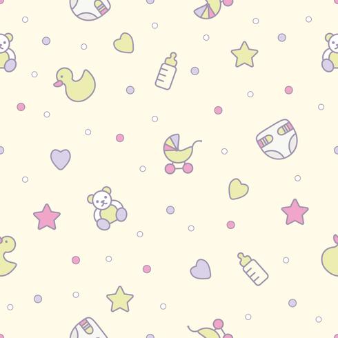 Baby toys seamless pattern. Can be used for textiles, paper and other design. vector