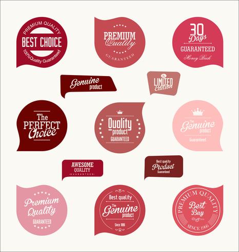 Modern badges stickers and labels collection vector