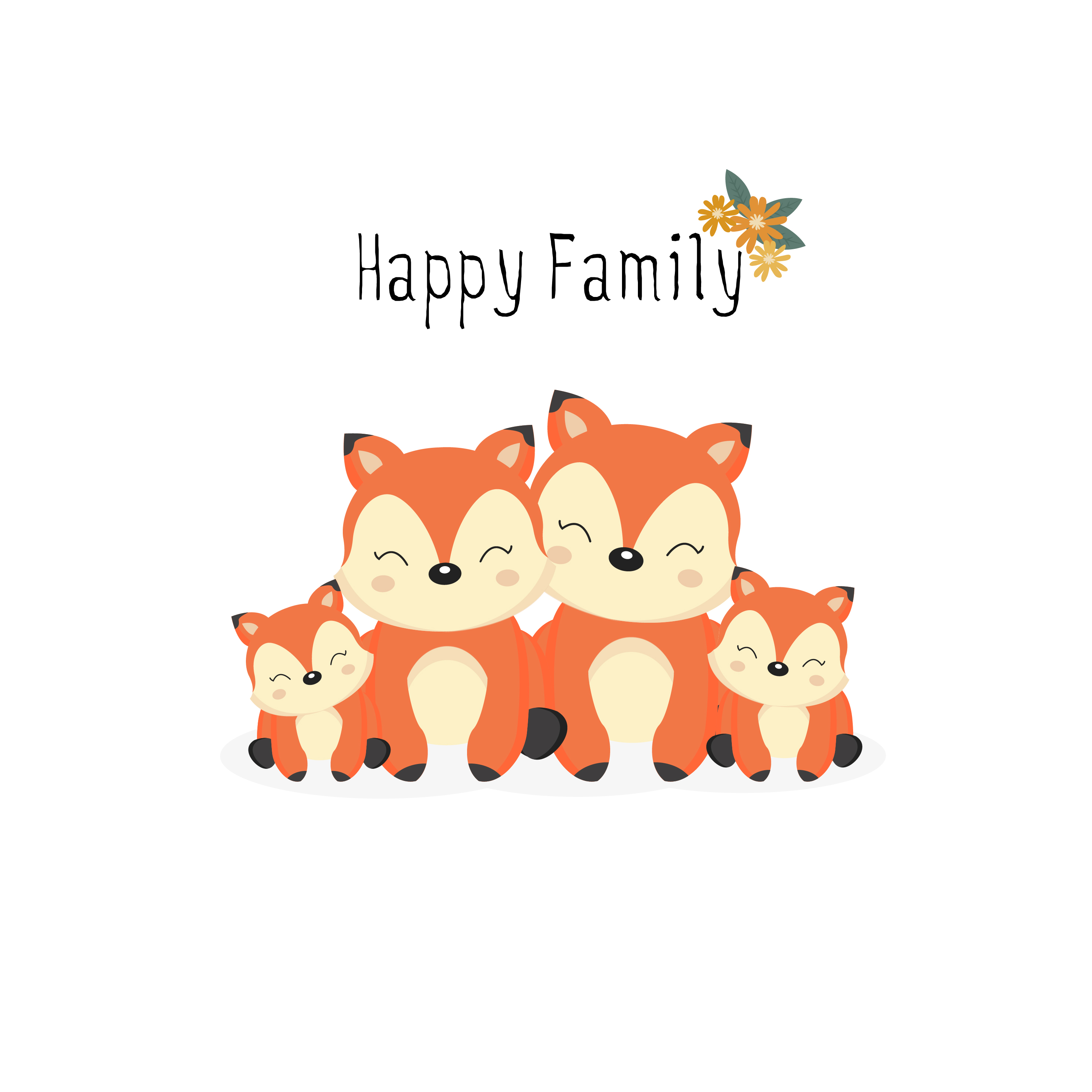 Happy animal family. Dad, mom, baby foxes cartoon. 618527 Vector Art at Vecteezy Happy animal family. Dad, mom, baby foxes cartoon. 618527 Vector Art at Vecteezy