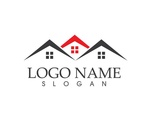 Real estate and building home logo vector