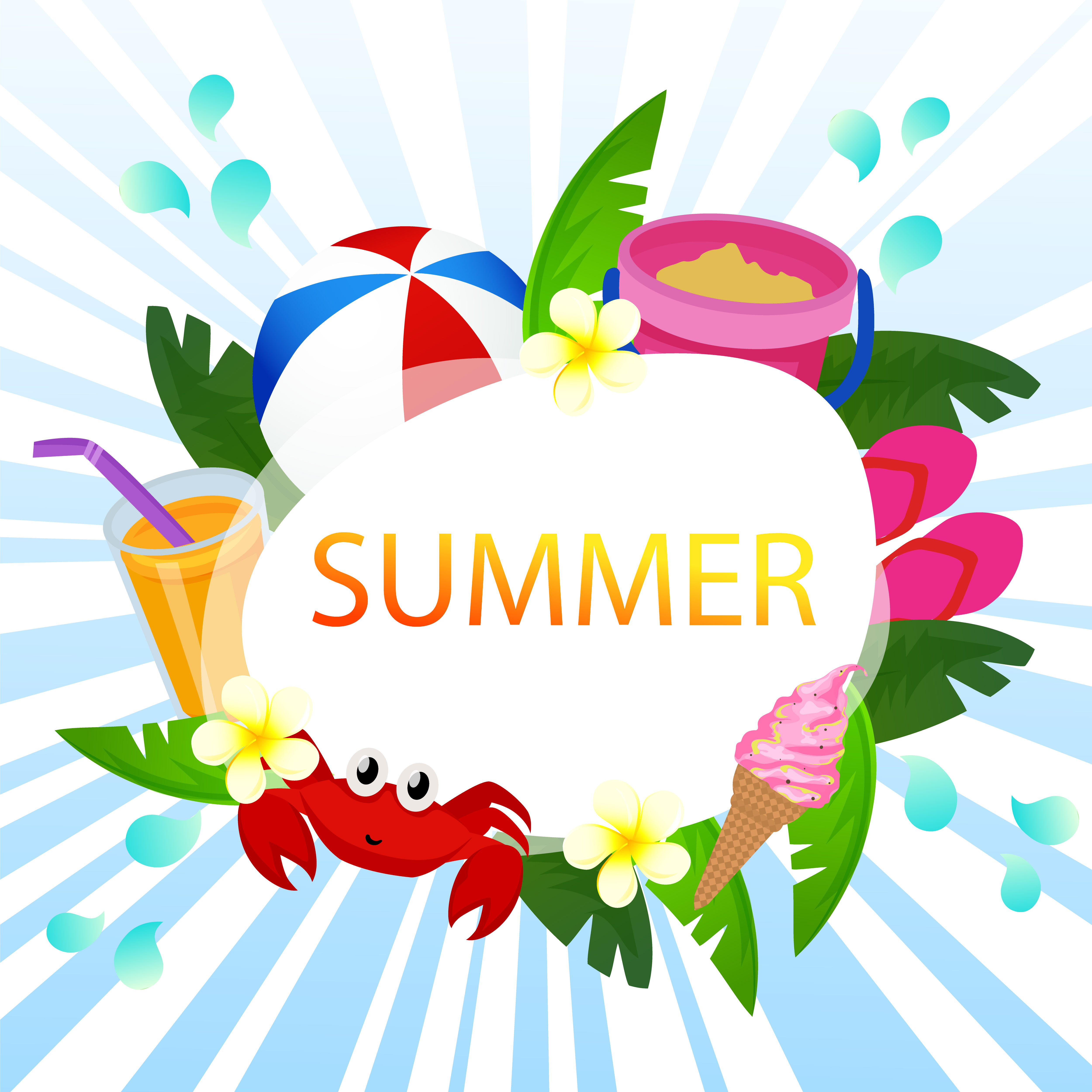 Get Plage theme cliparts For iPhone Free