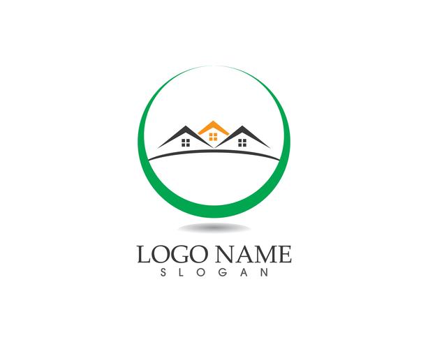 Real estate and building home logo vector template