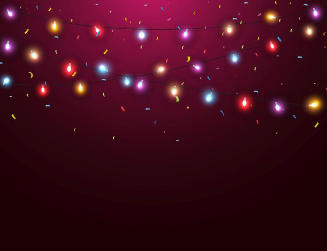 Christmas light background vector