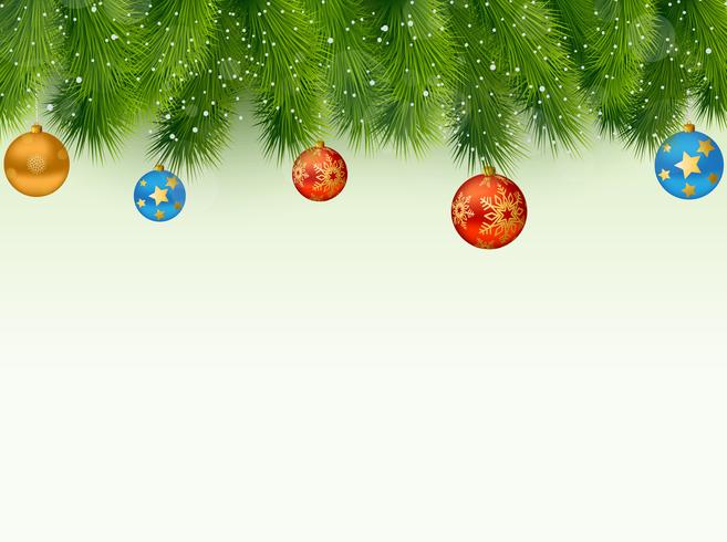 Christmas tree background vector