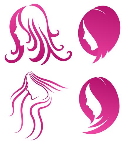 icono de la moda. símbolo de la belleza femenina vector