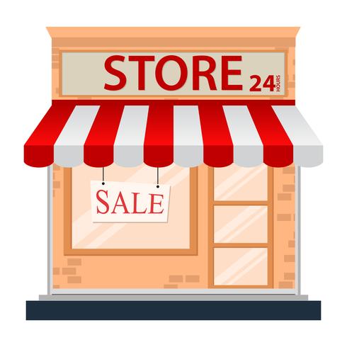 Store and Market background vector