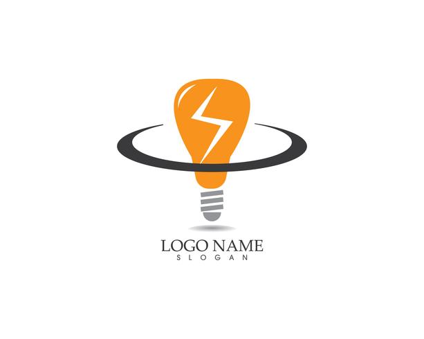 Bulb Lamp logo vector