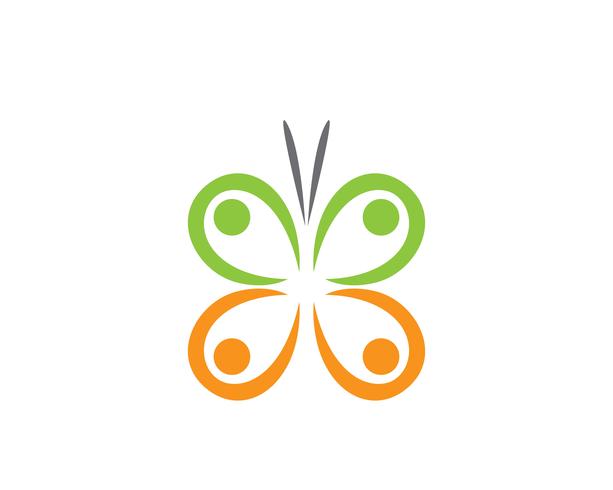 Butterfly logo vector