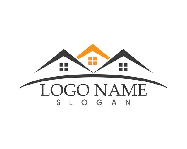 Real estate and building home logo vector