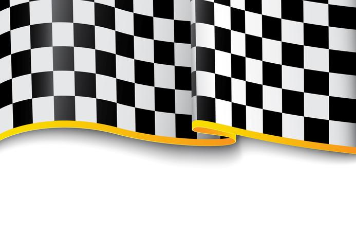 Race background. Checkered black and white vector