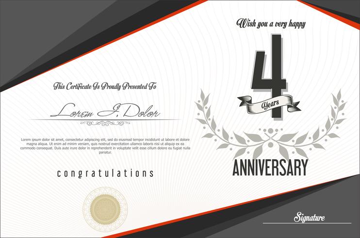 anniversary background template  vector