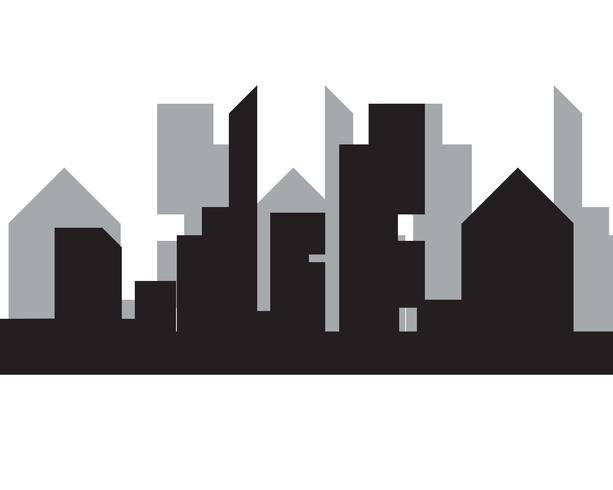 Modern City skyline . city silhouette. vector illustration in flat