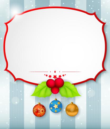 Tarjeta de navidad de fondo vector