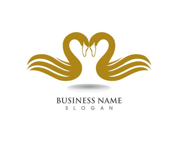 Swan logo Template vector