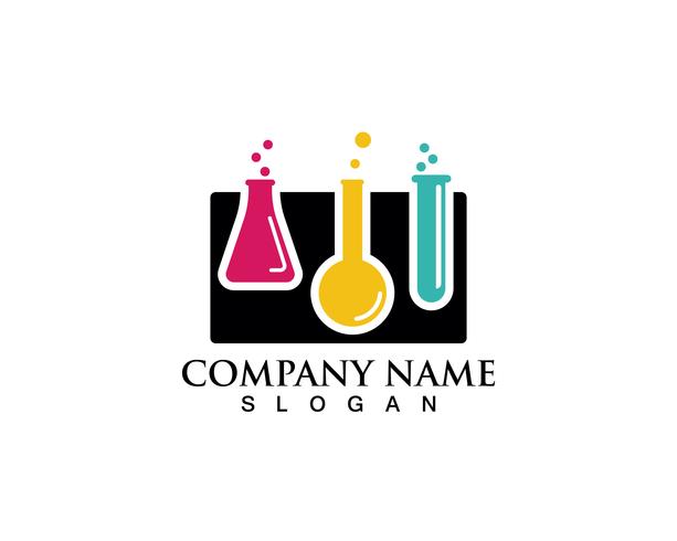 Laboratorium logo and symbols vector lab