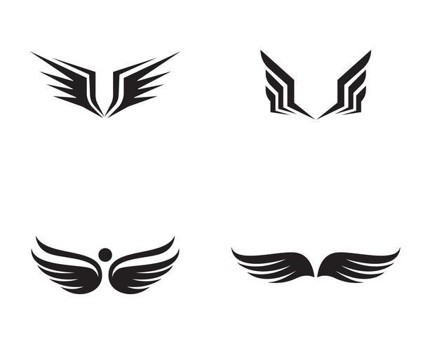 Flacon wing template icons vector  design