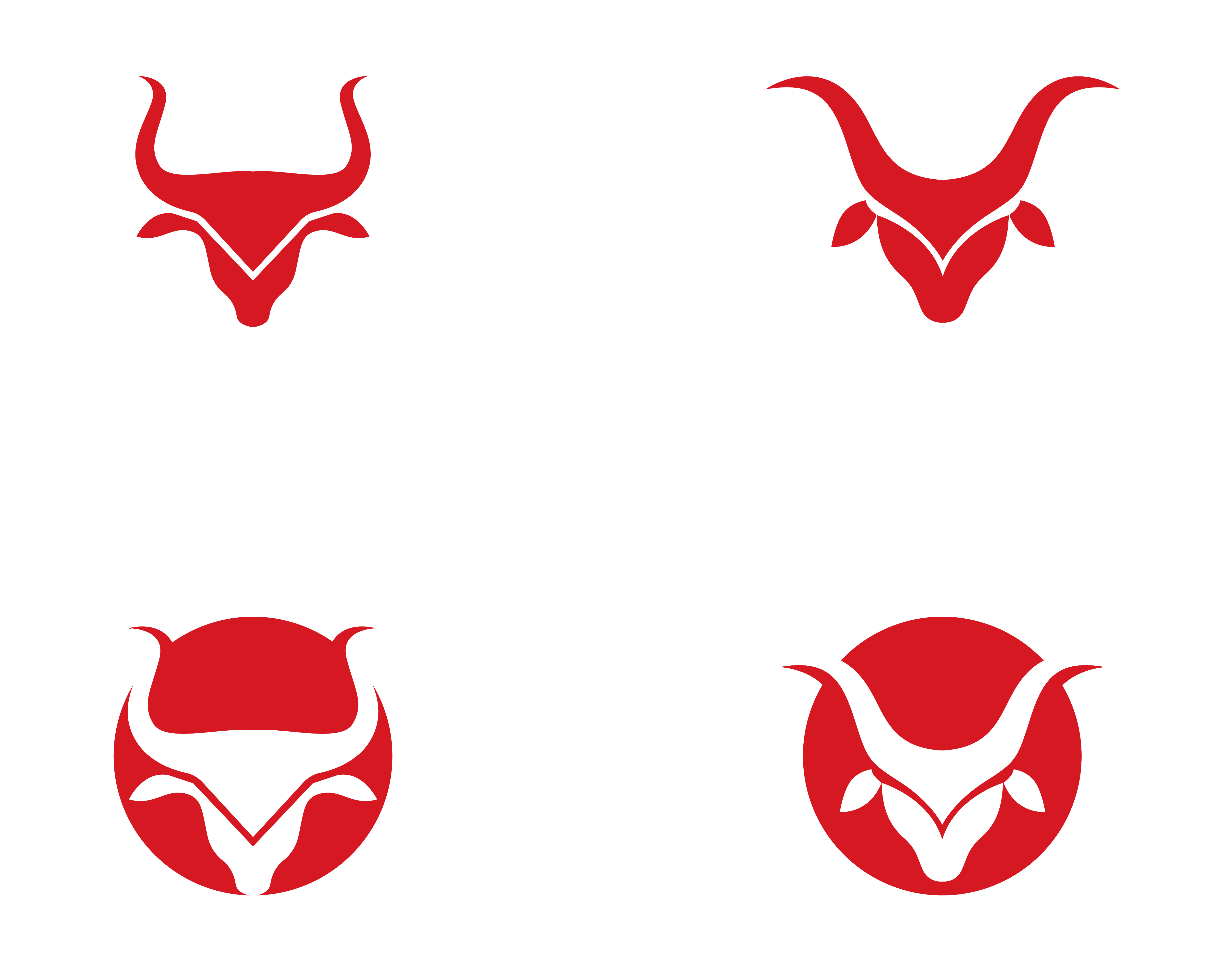 Bull Taurus Logo Template vector icon illustration, 619283 Vector Art