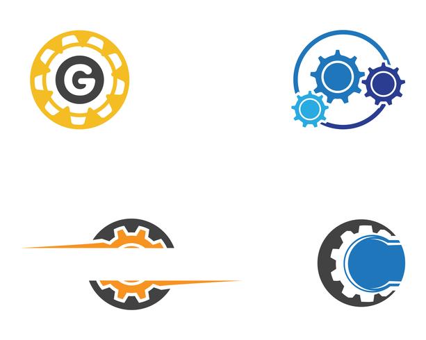 Gear Logo Template vector icon illustration design