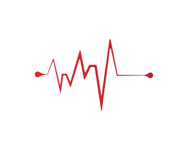 heart beat line vectors