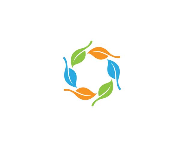 ecology logo nature element vector