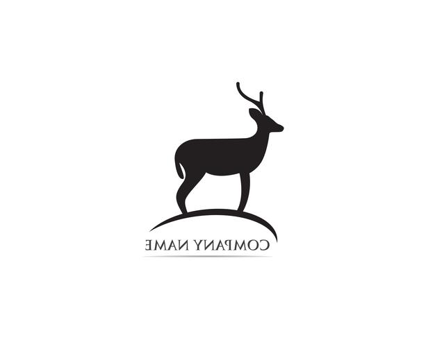 Deer logo and symbol vector