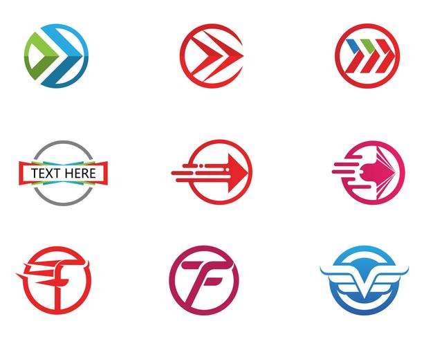 Faster Logo Template vector icon illustration design