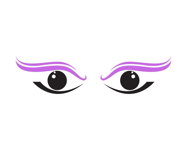 Eyes care health logo and symbols  vector