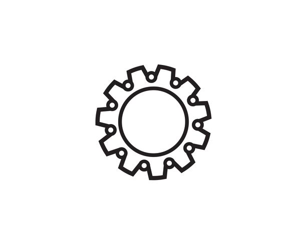 Gear Logo Template vector icon illustration design