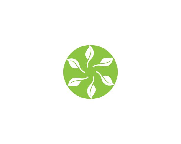 ecology logo nature element vector