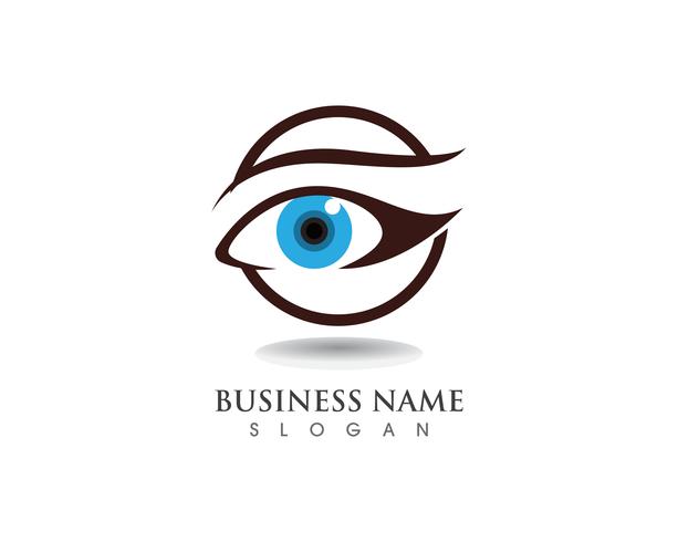 Eyes care health logo and symbols  vector