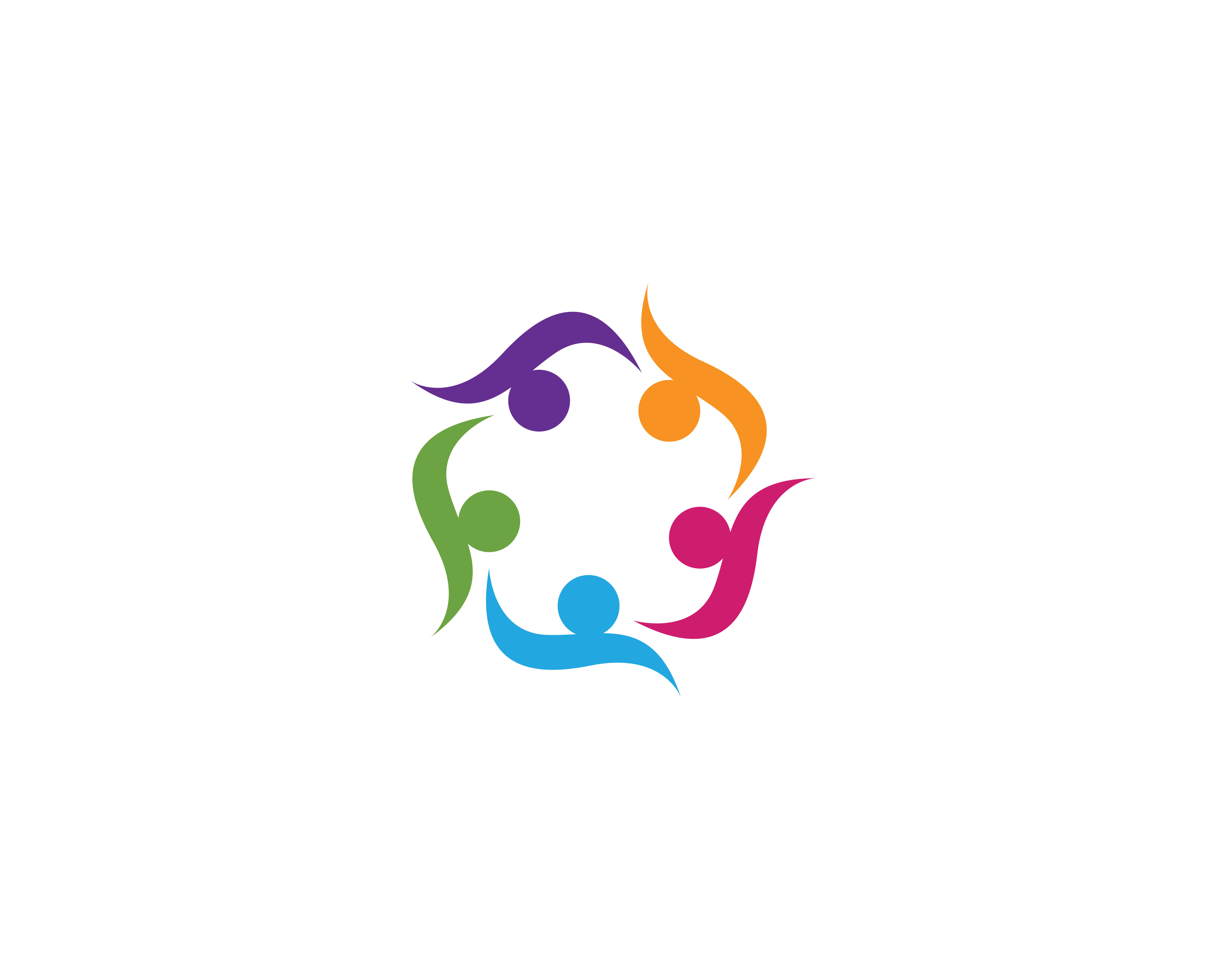 Community people group, logo and social icon design template 619413