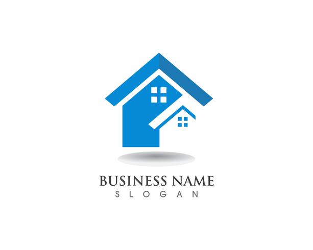 house and home logos template vector