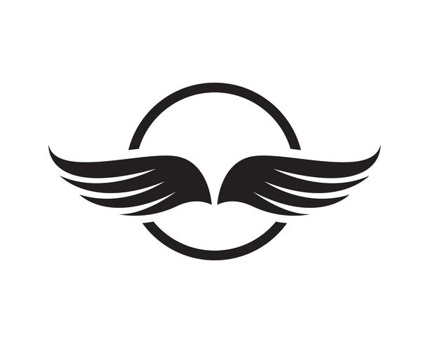 Flacon wing template icons vector  design
