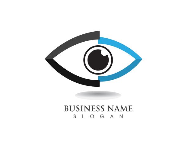 Eyes care health logo and symbols  vector