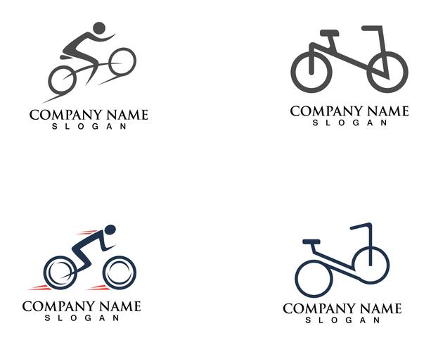 Vector logo y símbolos de bicicleta