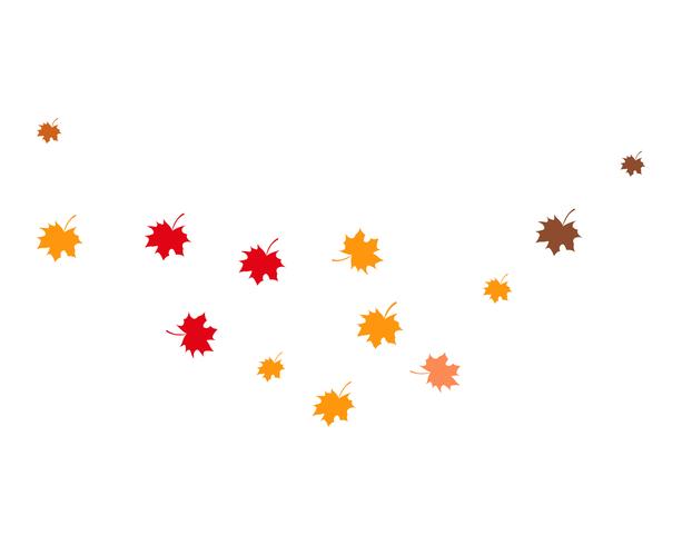 Ilustración de vector de hoja de otoño