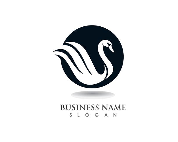 Swan logo Template vector