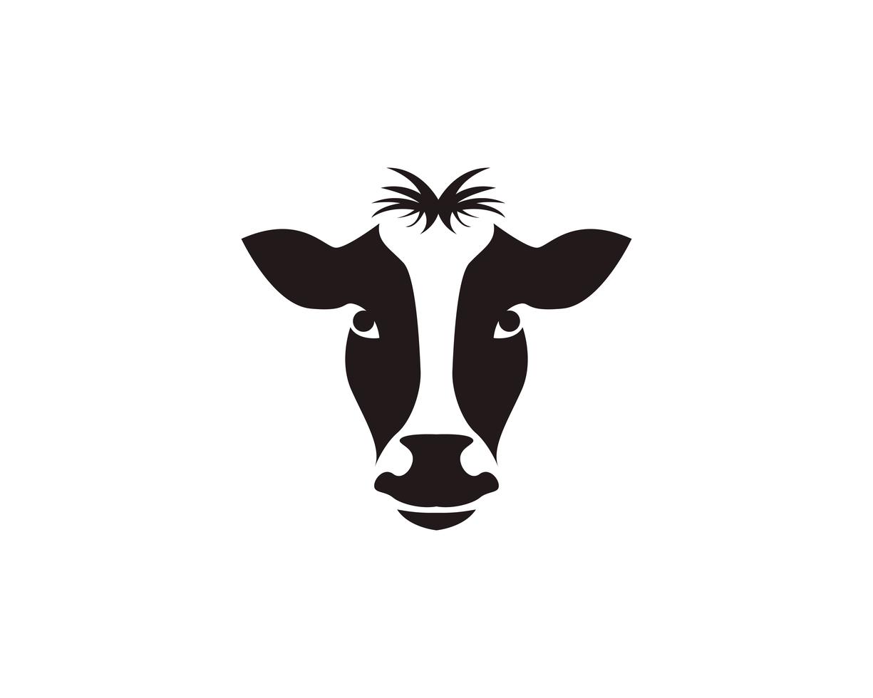 Cow head symbols and logo vector template 619621 Vector Art at Vecteezy