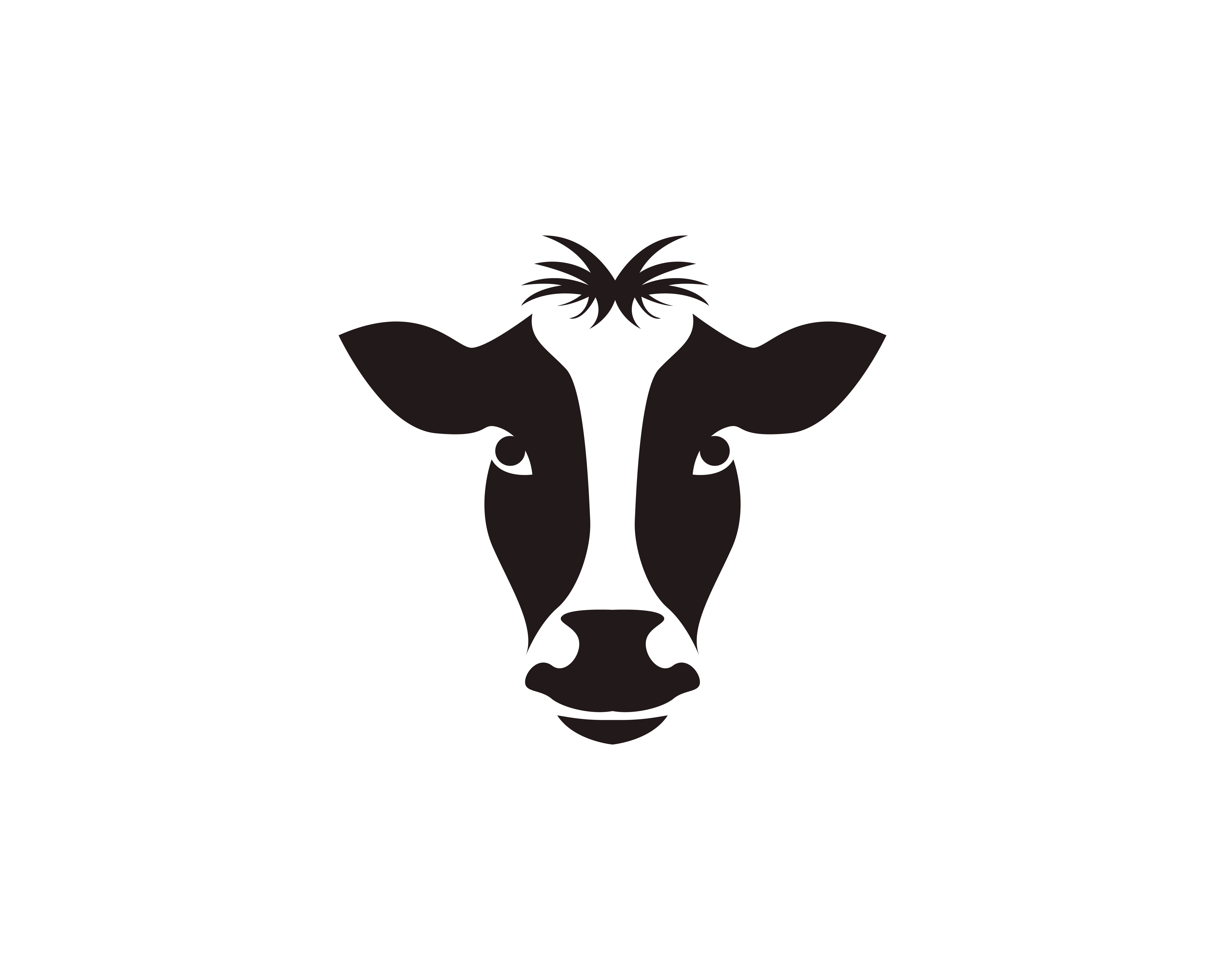 Cow head symbols and logo vector template 619621 Vector Art at Vecteezy