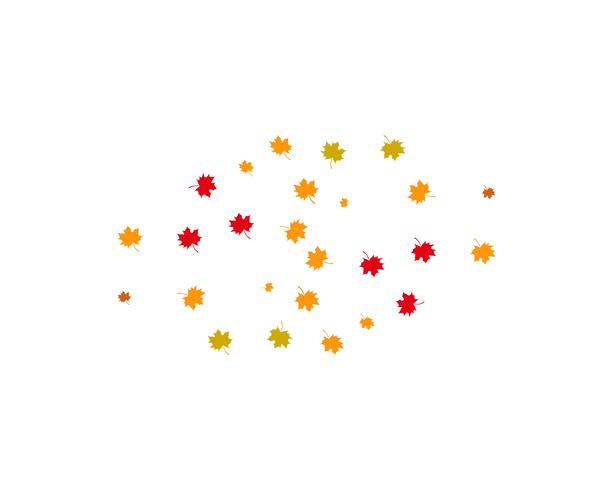 Ilustración de vector de hoja de otoño