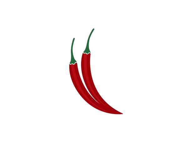 Chilli vector plantilla logotipo y símbolo