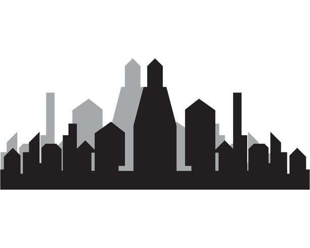 Modern City skyline . city silhouette. vector illustration in flat