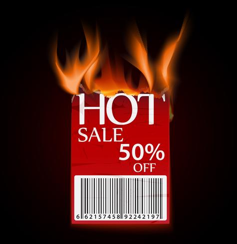 hot sale design with burning label vector